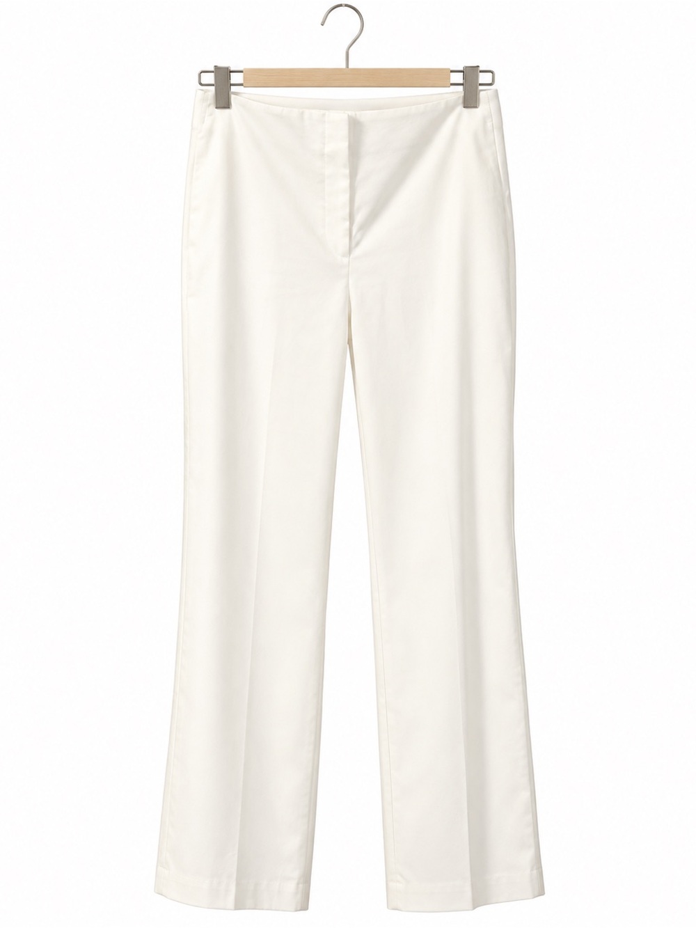 Ann Taylor White Straight Leg Dress Pants